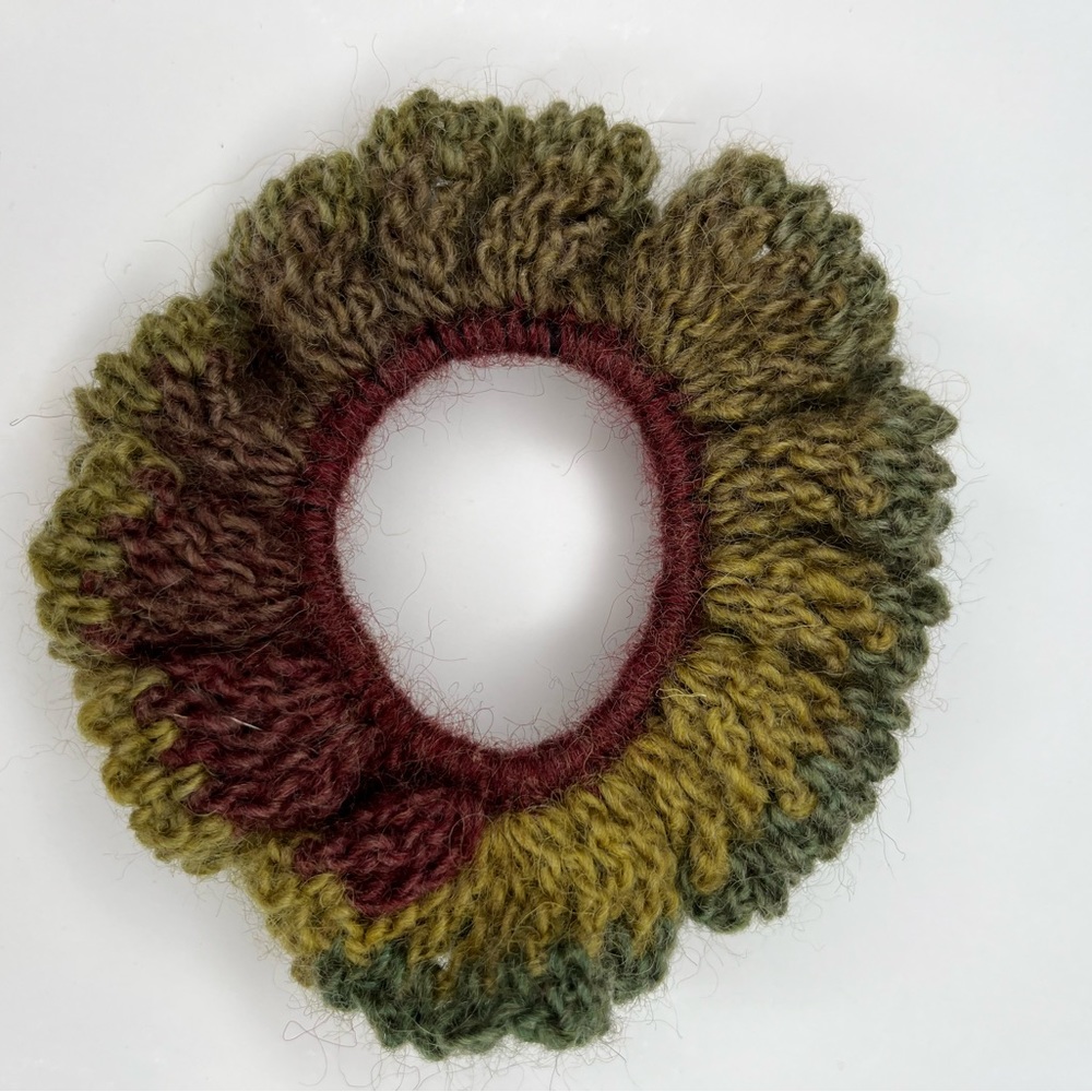Hand crocheted scrunchie
